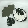 Table Mats 4 Pcs/Set Irregular Silicone Leaf Coasters Heat-resistant Cup Plate Nonslip Place Pads Home Decoration