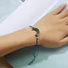 Mode rond maan gevlochten armband voor vrouwelijke meisjes touwtouw handgeweven bedelarmband verstelbare sieradenaccessoires