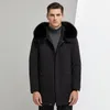 Men's Jackets 2023 Design Men's Winter Coats With Warm Fur Collar Liner Black Outdoor Men Hooded Chaqueta Hombre 4XL