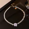 Chaînes perle Rose fleur pendentif collier pour femmes doux Clavicalis tour de cou coréen robe accessoires bijoux femme colliers