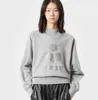 Isabel Marant Designer Sweat Mode Nouvelle Lettre Flocage Imprimer Triangle Cou Femmes Casual Sweat À Manches Longues