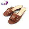 Slippers Summer For Women Ladies' Outdoor Pretty Fine Brief Fashion Metal Buttons Shoes