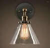 Lampa ścienna Nowoczesne DIY Loft Industrial Vintage Lampy Glass Light do baru Kawa LED B113