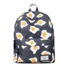 Sacs de plein air Original Designer Marque Femmes Mignon Oeuf Impression École Sac À Dos Pour Adolescentes 14 Pouces Ordinateur Portable Kawaii Bookbag