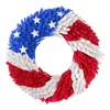 Dekorativa blommor American Independence Day Decoration Wreath Eva Sheet Home Pendant