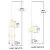 Bahçe Dekorasyonları Suncatcher 2 PCS Lotus Vitray Pencere Asılı Güneş Yakalama Kristalli Gökkuşağı Maker Dekorasyon 230506