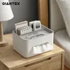 Organization Tissue Boxes Multifunctional Tissue Box Cover Napkin Holder Home Office Remote Control Storage Wipes Case Desk Organizer