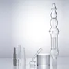 ChinaFairPrice CSYC NC013 Rookbuizen Dab Rig Glass Bong 14mm Keramische Tip Quartz Banger Nail Ongeveer 10,7 inch buis Clear Calabash Style In-Line Water Bubbler Bong