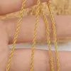 Brass Chain Wholesale Supplier Wedding Jewelry Gold Necklace Women 18K Solid Gold Chain 18Inch Length /