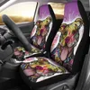Auto -zitplaatsen verbazingwekkende cadeau -ideeën kleurrijk pitbull printpakket van 2 universele voorste beschermende cover