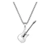 Chains Couple Steel Personalized Pendant Jewelry Stainless Guitar Cross Pendants Necklaces With Pictures Girls Locket NecklaceChains