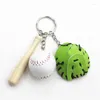 Schlüsselanhänger Kreativer Baseball-Schlüsselanhänger Taschenanhänger Dreiteiliges Geschenk Mode Paar Klein
