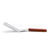 Tools HMROVOOM Stainless Steel Kitchen Cooking Shovel Wooden Handle Iron Plate Roast Steak Household