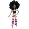 Nieuwste Afro -Amerikaans Girl Doll Toy Black Girl Doll Plastic Black Joint African Doll Black Leather Diy Children's Girl Game Express items Verjaardagscadeau