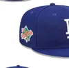 16 kolorów męskie baseball dopasowane czapki klasyczne niebieskie hip hop Los Angeles Black La NY Sport Regulowane czapki Chapeau Gray Stitch World Heart „Series” „Love Hustle Flowers