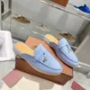 Classic Lefu shoes half slippers designer shoes comfortable leather handmade men's and women's casual slippers 35-46