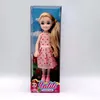 New Children's Toy Doll Mini Doll Doll Masculino Baby Kawaii Toy infantil 7 peças/lotes Sapatos de boneca vestido de moda de alta qualidade brinquedo de 5,5 polegadas boneca