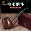 Smoking Pipes Dual purpose ebony portable men's hammer pipe, wooden pipe