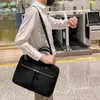 Briefcase Laptop Computer Bag Business Document Organizer Ipad Tote Ladies Handbag Messenger Purse Strap Pouch Accessories 230506