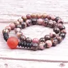 Bracelet en pierre naturelle multicouche fait main Strand Bracelets spirituels pour femmes