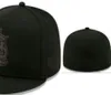 Pronto Stock Wholesale de alta qualidade Pittsburgh Sport Team equipado Caps Brim plana em chapéus de campo Tamanho completo do design fechado 7- Tamanho 8 de beisebol ajustado Gorra Casquette A5