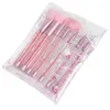 Pinceaux de maquillage paillettes diamant cristal poignée ensemble 1/7 pièces visage maquillage poudre fond de teint ombre à paupières Blush brosse Kit T080