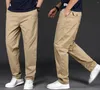 Мужские костюмы 2023 повседневные хлопковые мужские брюки Solid Slim Fit Spring осень высококачественных классических бизнес -брюк T215