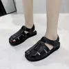 Sandals Women Real Leather Summer Buckle Strap Shoes Hollow Out Beach Cool Ladies Footwear Plus Size 2023 Fashion Sandal