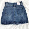 Rokken Denim Dames Retro Hoge Taille Ulzzang Studenten Dagelijks Ins Sexy Streetwear Allmatch Eenvoudige Zomer Aline Design Mini Faldas 230506