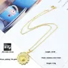 Pendant Necklaces Elephant High Quality Copper Zircon Star & Sunflower Necklace Female Charm Party Birthday Jewelry