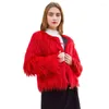 Women's Fur Fashion Women Autumn &Winter Clothes 2023 Female Furry Overcoat Imitation Mongolia Sheep Coats Faux Coat