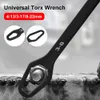 Nieuwe nieuwe 8-22 mm Universal Torx sleutel Zelfstegen verstelbare glazen sleutelbord dubbele kop Torx sleutelhandgereedschap voor de fabriek
