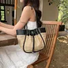 NXY kleine stro -zakken voor vrouwen zomer onderarm dame reistortingen en handtassen vrouwelijke schouder eenvoudige zijtas 230424