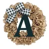 Decorative Flowers Lost And Found Basket Unique Last Name Year Round Front Door Wreath With Bow Welcome Sign Garland Creative 26 Letter