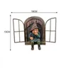 Dekoracje ogrodowe niegrzeczne gnome posąg elf z drzewa drzwi Hugger Home Yard Decor erv 230506