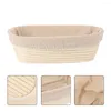 Dinnerware Sets Weaved Basket Bread Proofing Bowl Decoration Storage Containers Wicker Decorative Oval Box Fermented Rattan