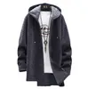 Men's Trench Coats 2023 Winter Coat Men Cloak Jacket Woolen Sweater