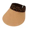 Cappelli larghi patchwork Cappello a cilindro vuoto Travel Beach Fashion Fashion All Match Sun Visor Summer Mixed Colours Women Women