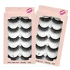 Handmade Reusable Fake Eyelashes 5 Pairs Set Naturally Soft & Vivid Thick Multilayer 3D Mink False Lashes Extensions Full Strip Eyelash DHL