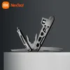 Schroevendraaier Xiaomi Nextool 9 i 1 Multifunktionell skiftnyckel Knife Folding Tool Multifunktionella tångar Trä såg skruvmejsel Kök Knivverktyg