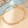 Anklets ZOSHI Multi Layers Gold Plated Chain For Women Summer Beach Foot Jewelry Barefoot Sandals Trendy Bracelet Ankle