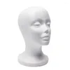 Smyckespåsar FOAM Mannequin Head Model Solglasögon Gelglas Stand Hat Cap Display Holder HEADSET RACK