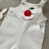 Tute MILANCEL 2023 Autunno Vestiti per bambini Pagliaccetto nato Apple Print Tute per neonati Tuta per bambini in cotone Abbigliamento per ragazze