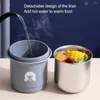 Water Bottles 1 Set Durable Thermal Cup Food Grade Easy To Clean Soup Office Lady Portable Lunch