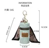 Lipstick Bag Keychains Letter Silk Scarf Key Chains Ring Fashion Design PU Leather Coin Purse Case Pendant Keyring Charm Jewelry for Men Women Gifts multicolor