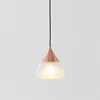 Pendant Lamps Nordic Restaurant Lights Bedroom Bedside Glass Lamp Post-modern Style Bar Cloakroom Modern Japanese Single Headlight