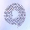 designer jewelry   Toptan Fiyat Güzel Takı Elmas Tenis Kolyesi 2mm 3mm 4mm 5mm 925 STRING Gümüş Gra D Renk VVS Moissanite Tenis Zinciri
