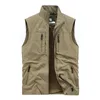 Men's Vests Men's Spring Thin Section Outdoor Vest Leisure Sports Quick-drying Vest Camping Mountaineering Fishing Coat Sleeveless Vest 230506