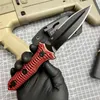 Her iki tarafta yeni yüksek kaliteli kırmızı yılan sabit bıçak av bıçağı keskin kenar, iki renkli G10 kompozit fiber sap, kamp açık taktik bıçaklar