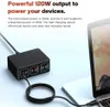 Portable Desktop 120W QC3.0 Quick Charge Multi Port USB Charger Type C USB-C PD snellaadstation voor meerdere apparaten